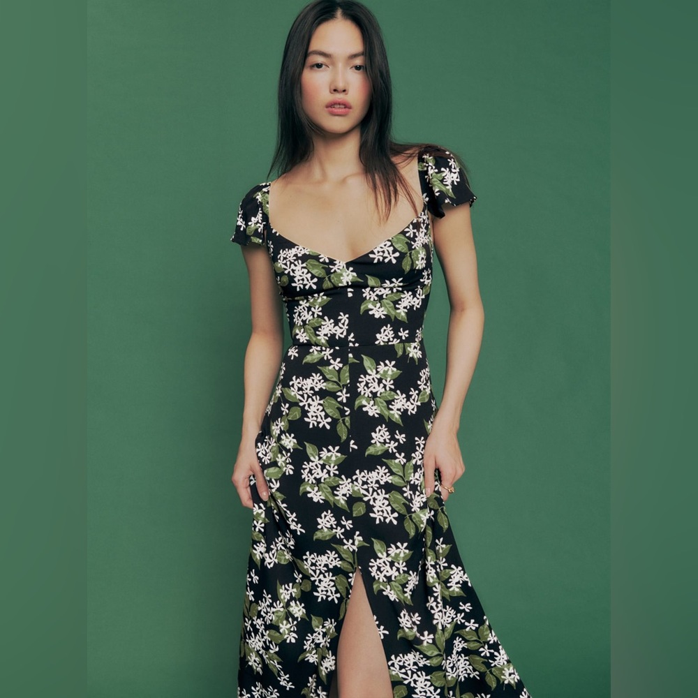 Reformation baxley dress in aroma, size 0